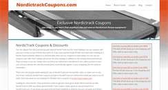Desktop Screenshot of nordictrackcoupons.com